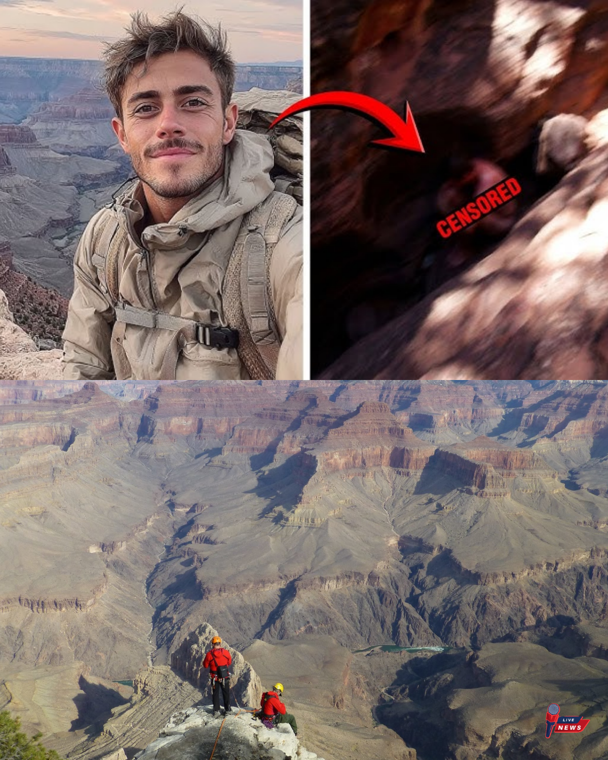Man disappeared in Grand Canyon — found 5 days later 30 miles away, naked and scared.