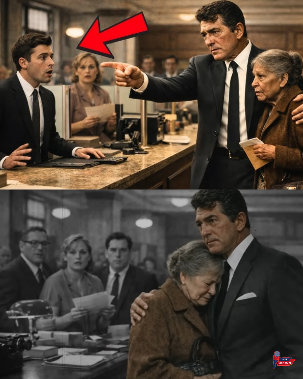 An Elderly Woman Was Humiliated at the Bank — The Staff Froze When Dean Martin Walked In!