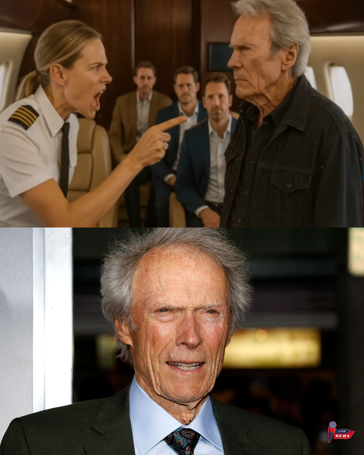 Clint Eastwood Denied First Class Seat – 12 Mins Later He Grounds The Plane And Fires The Pilot