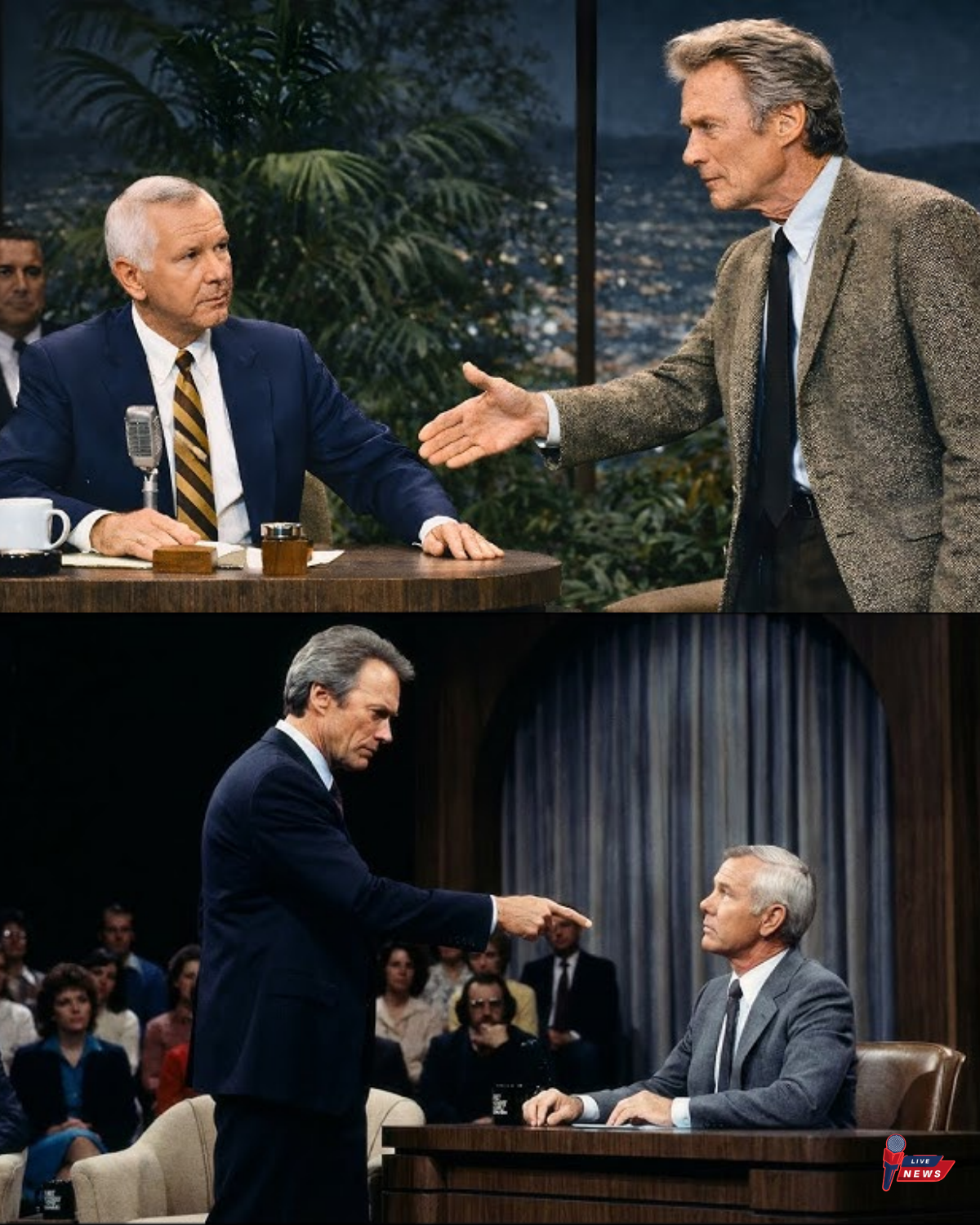 Johnny Carson Refused to Shake Clint Eastwood’s Hand — What Clint Said Left the Studio Frozen!