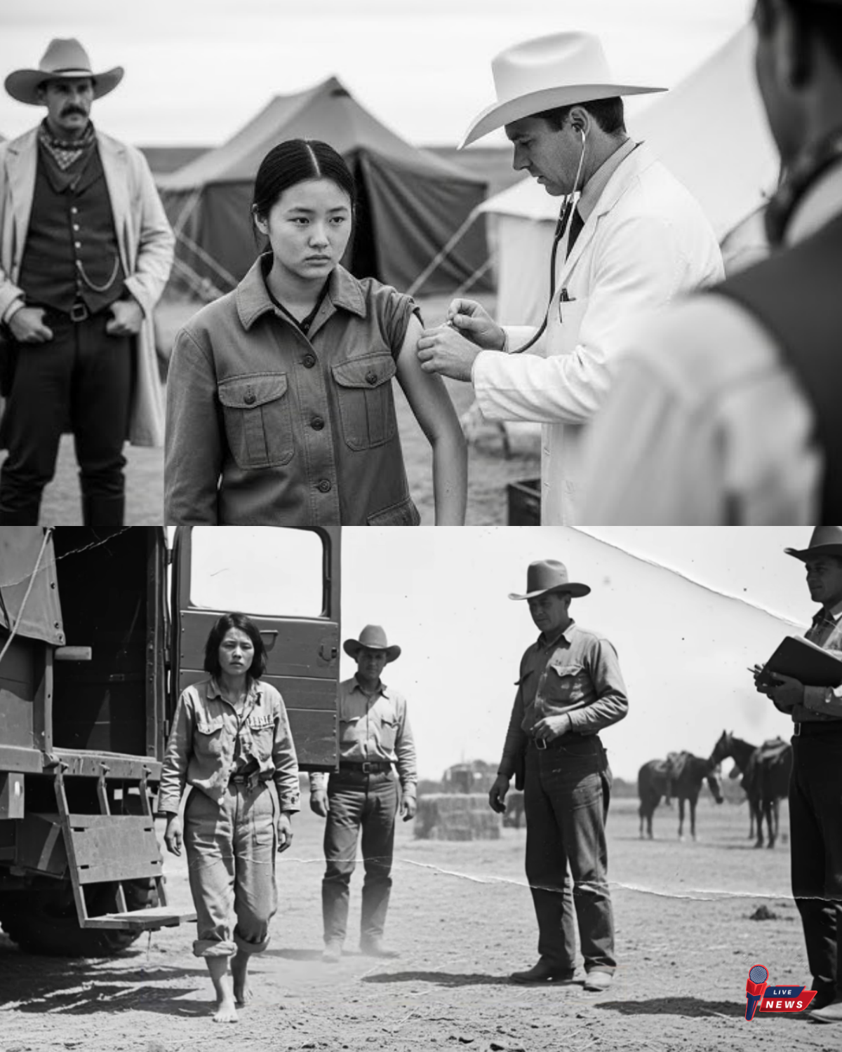 A 15-Year-Old Japanese Girl POW Arrived at U.S. Ranch at 68 Pounds — Medical Exam SH0CKED Cowboys