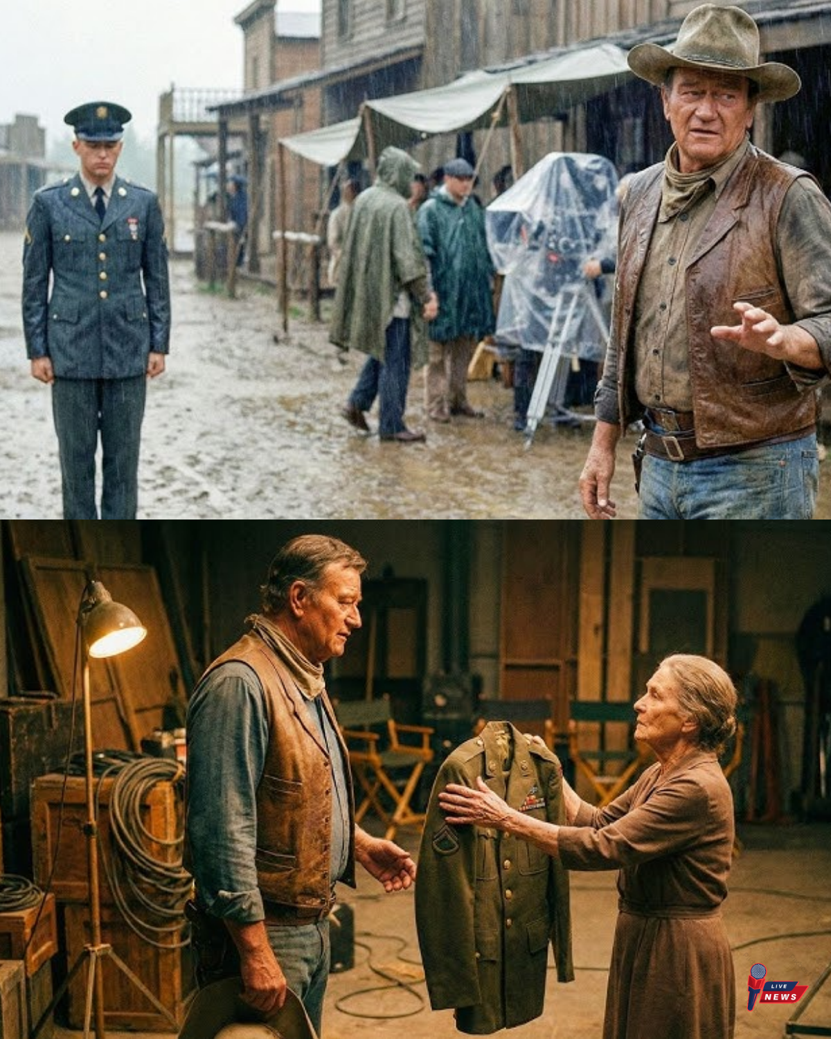 John Wayne Spotted One Soldier Standing Alone in the Rain—He Never Forgot Him