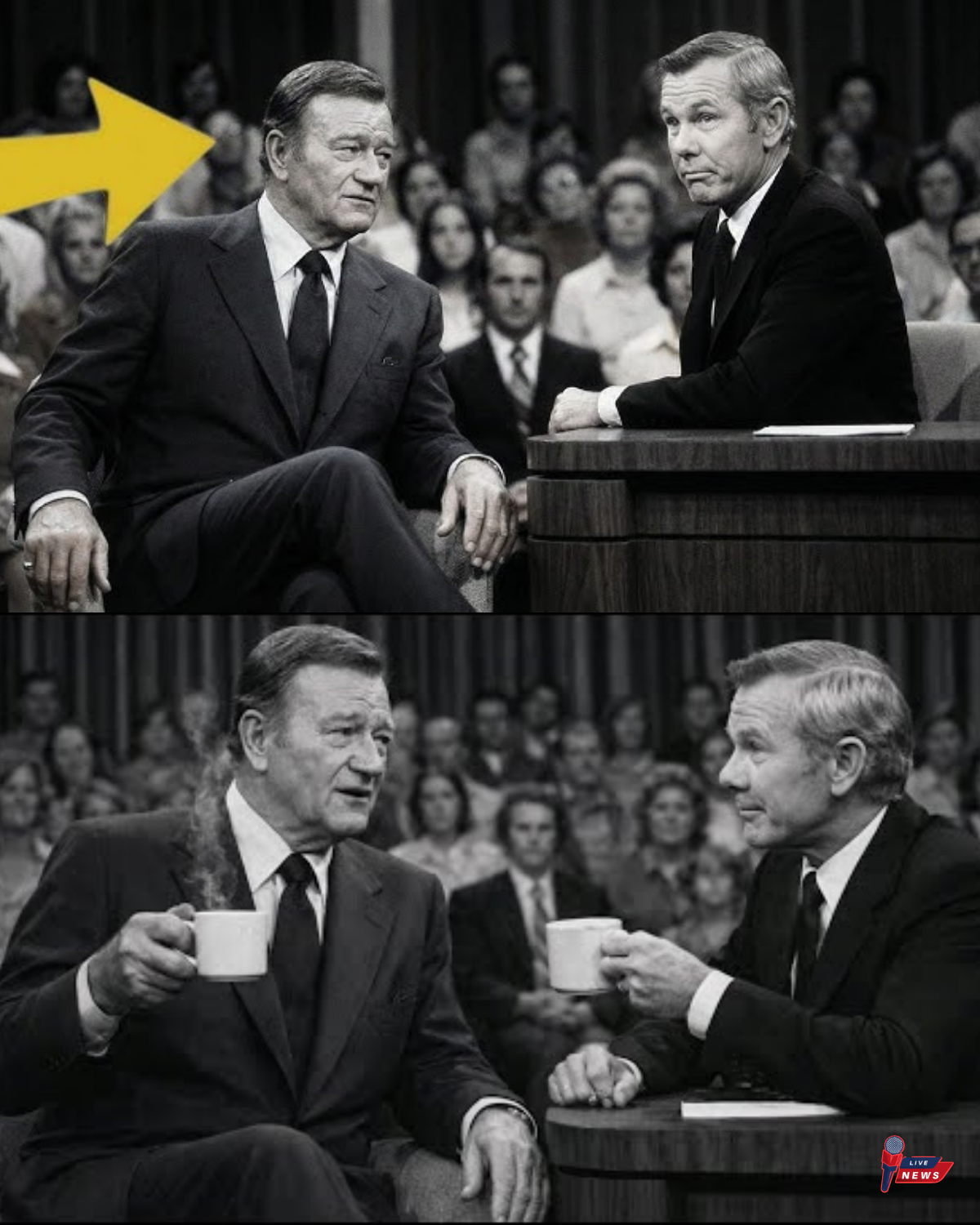 When John Wayne Put Johnny Carson in His Place — The Backstage Conversation That Changed Everything