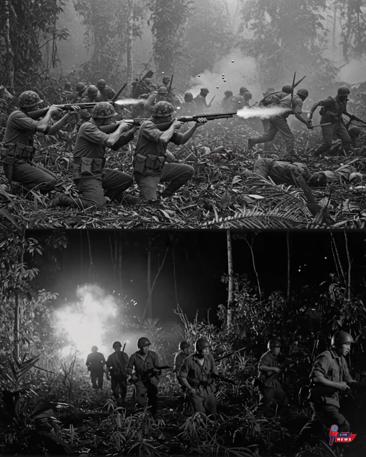 Japanese Troops Shocked by 12 Gauge Shotguns!