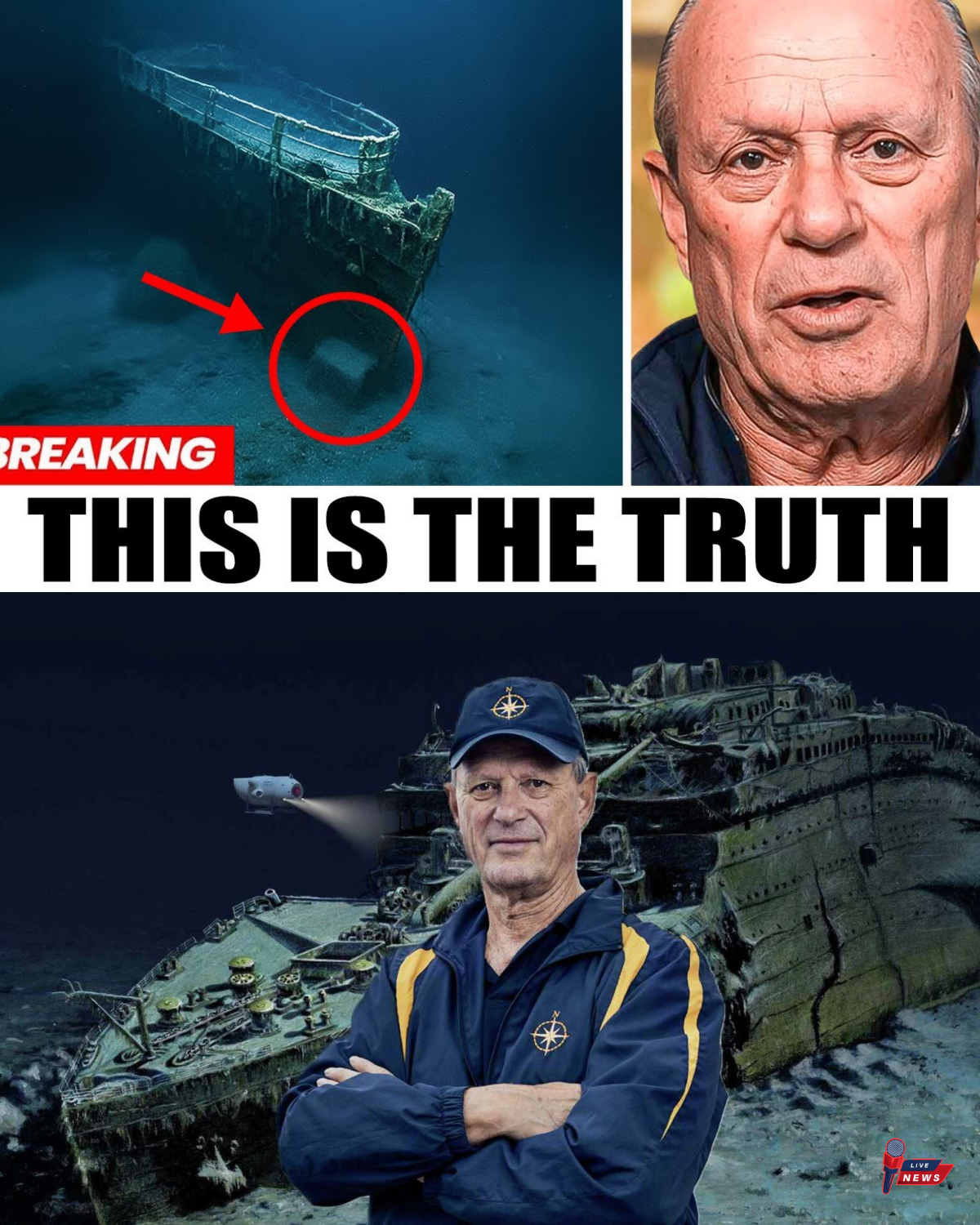 Before He Dies, Titanic Discoverer Robert Ballard Admits What He Found at the Wreck