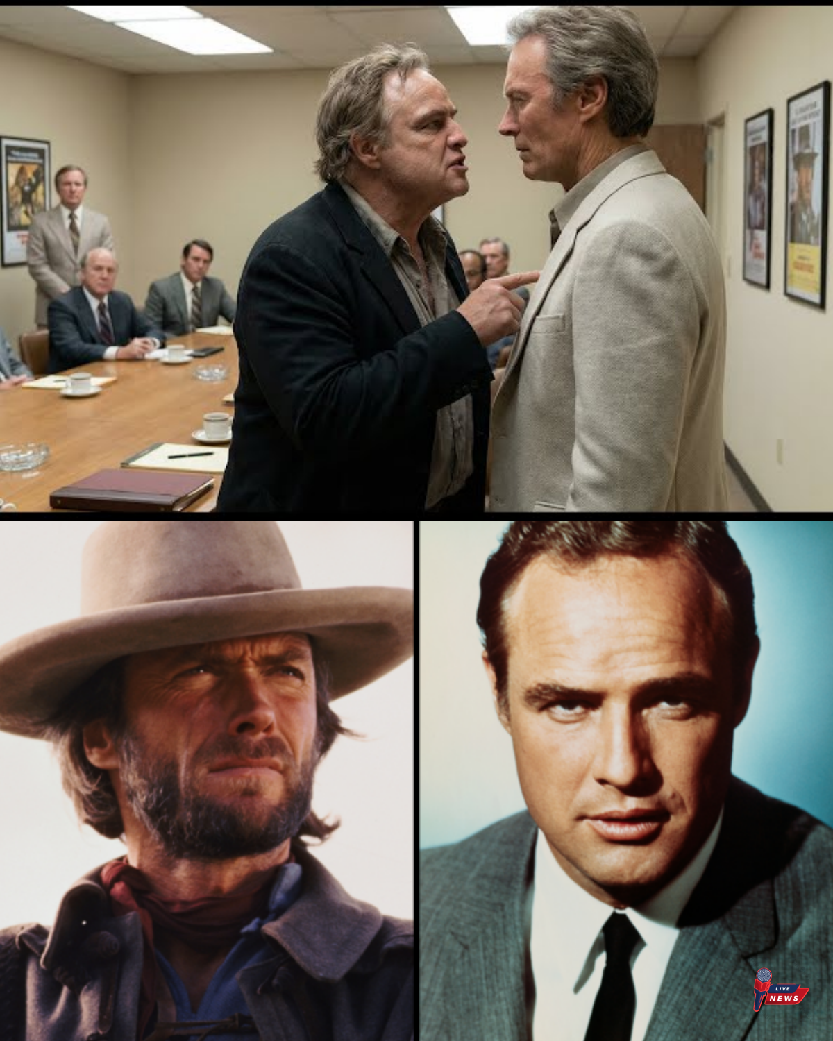 Marlon Brando INSULTED Clint Eastwood at a Studio Meeting — Clint Said 6 Words That Became Prophecy