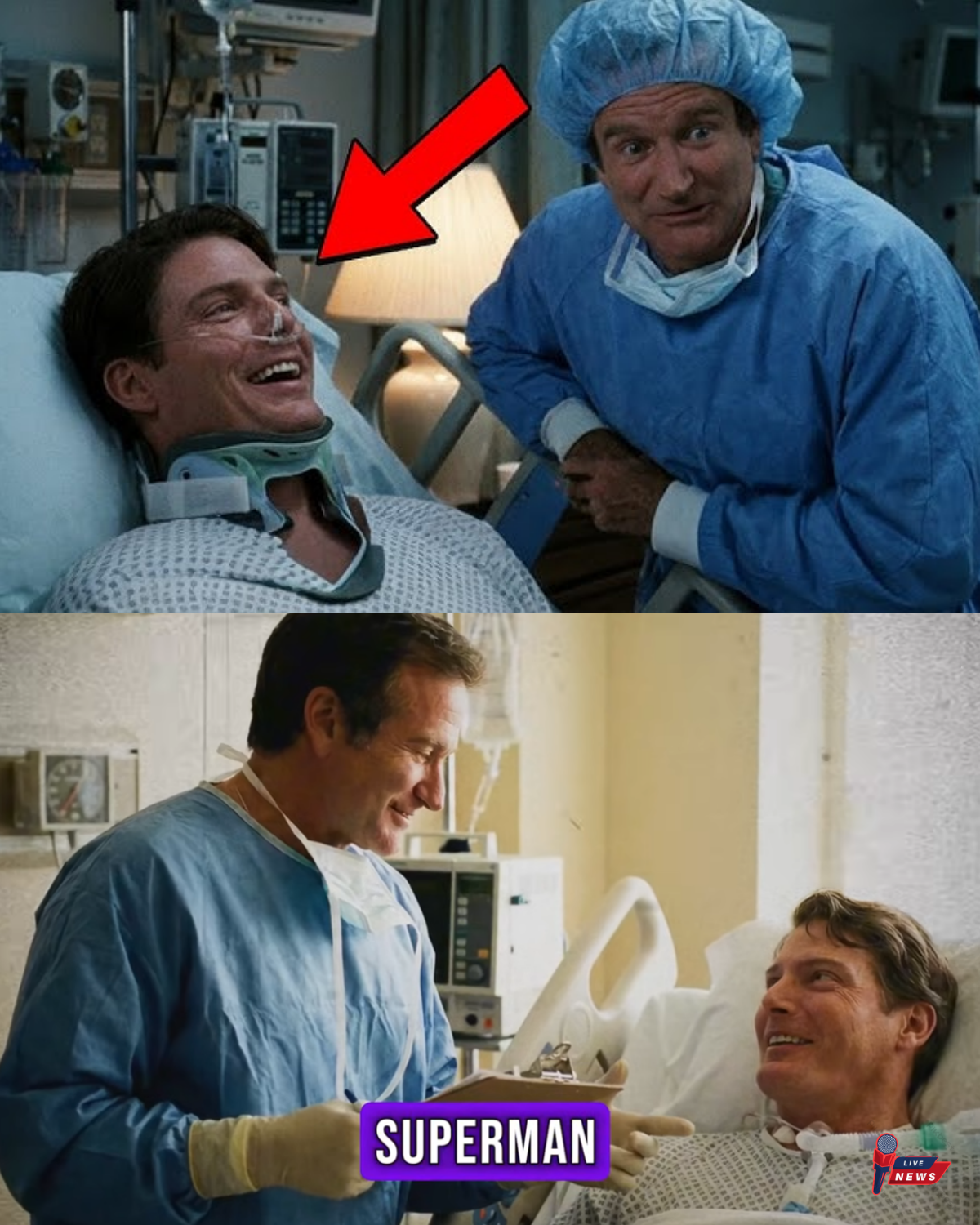 Robin Williams Walked Into Christopher Reeve’s Hospital Room — What He Did Saved His Life