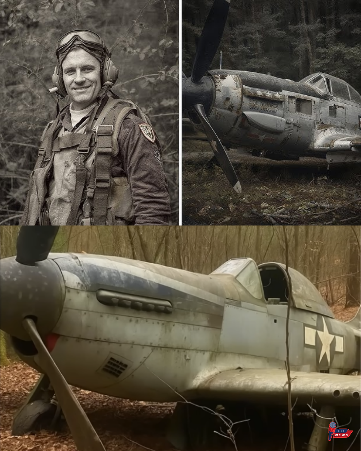 Fighter Pilot Vanished in 1943 — 60 Years Later, His Rusted Plane Was Found in a Forest…
