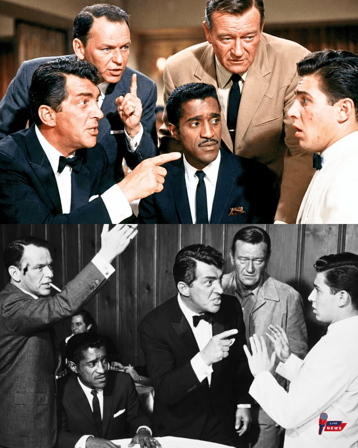 Dean Martin Got FURIOUS When R*cism Stopped Sammy Jr. — Sinatra &Wayne Watched What He Did Next