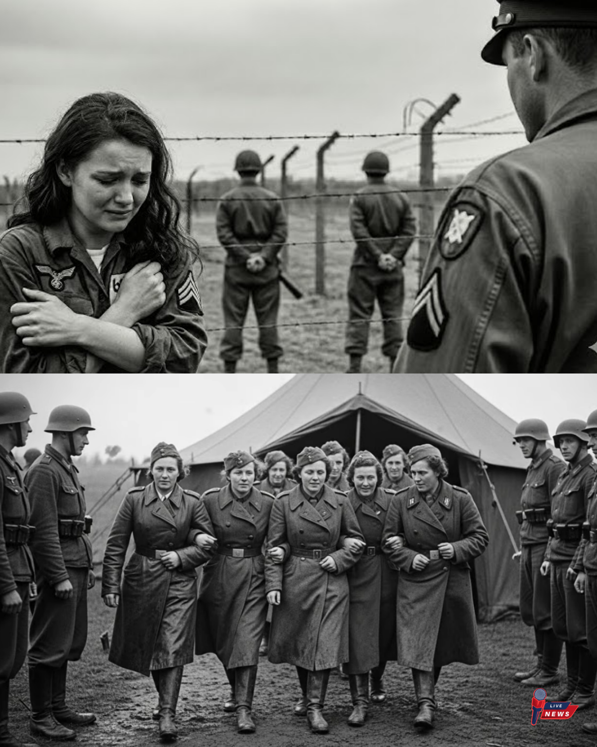 “Please… Not in Front of Everyone”—German POW Woman Embarrassed Until Americans Turned Away