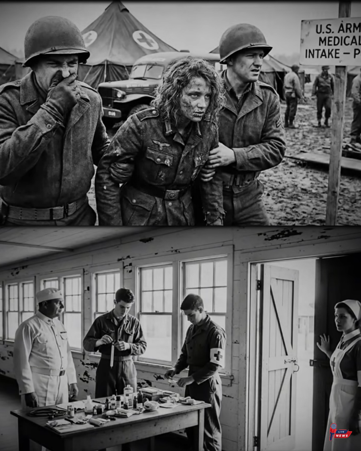 A 21-Year-Old German POW Girl Arrived At U.S Camp After 3 Weeks With No Bath – Exam SH0CKED Everyone