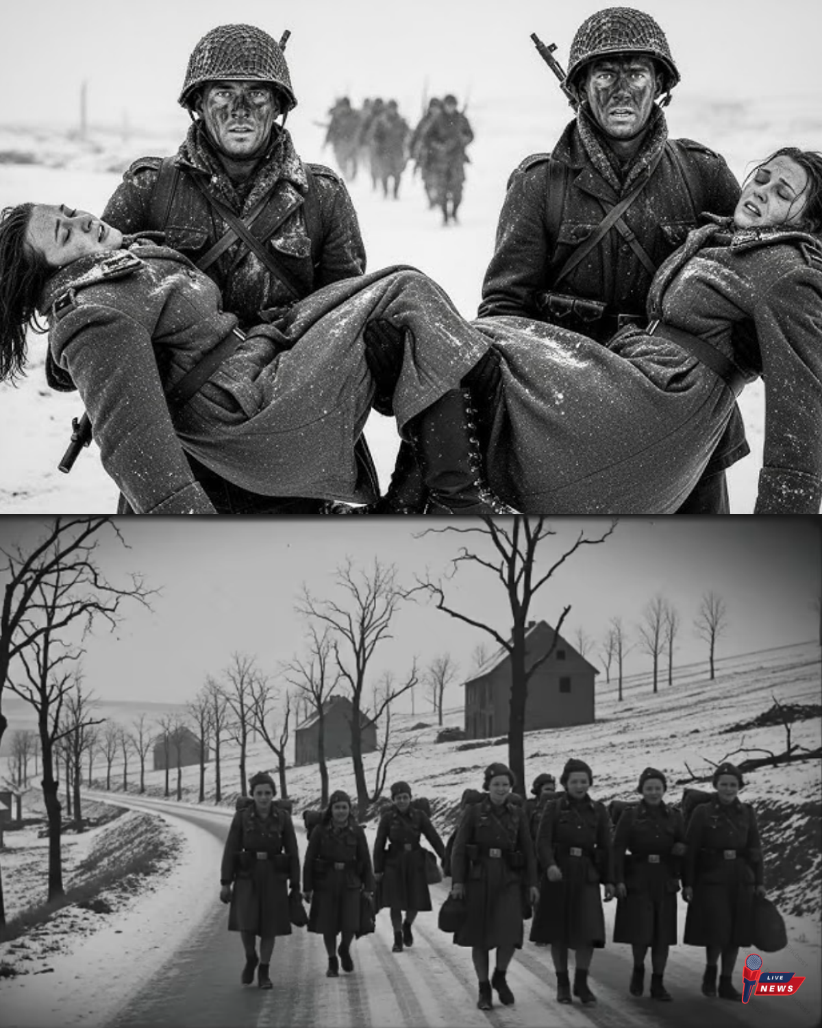 “They’ll Leave Us to Freeze” — German Women POWs Carried by U.S. Soldiers in a Blizzard