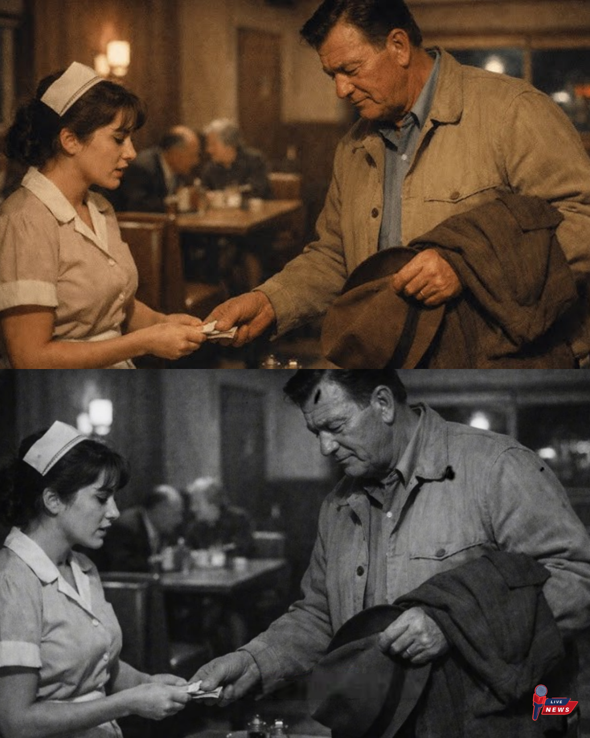 John Wayne Was Asked to Leave a Quiet Restaurant — What He Did for the Waitress Changed Her Life
