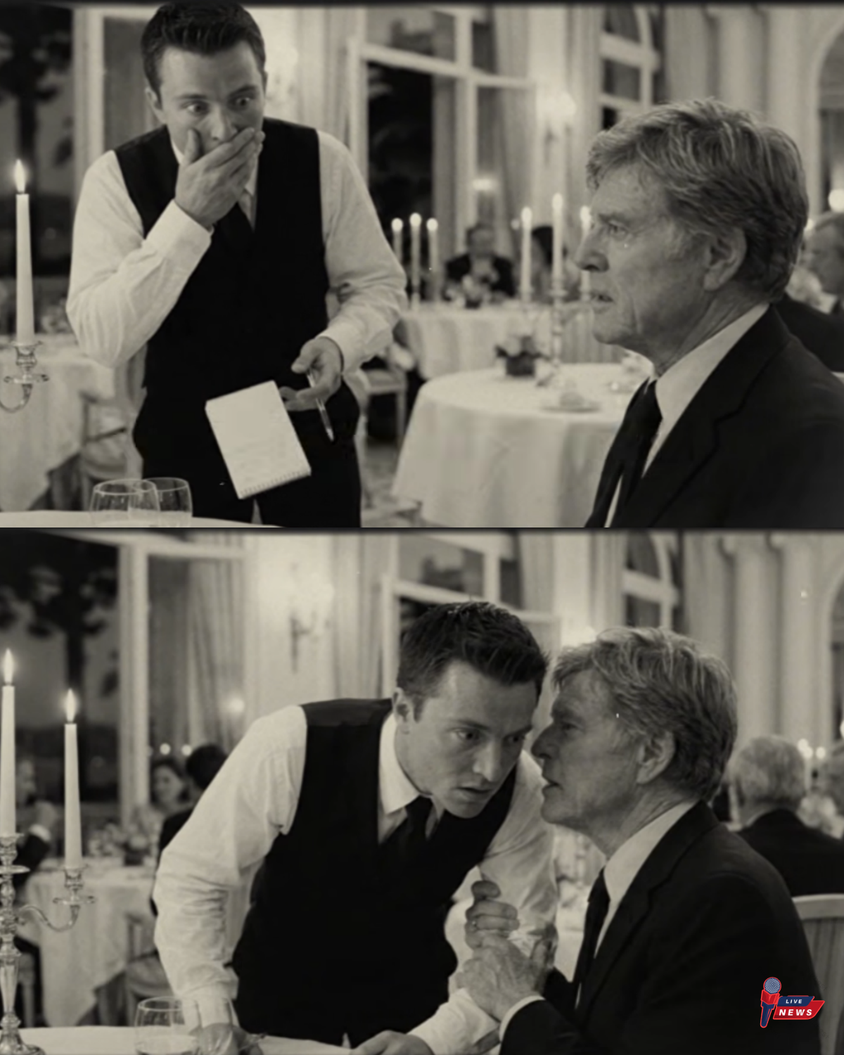 Waiter praised Redford for WRONG MOVIE at Grand Hotel — his response was warmed hearth