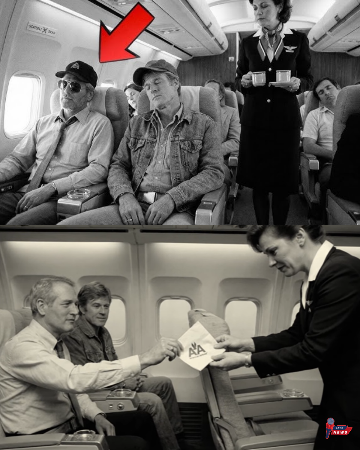 Newman and Redford Boarded a Plane at 2 AM — What the Flight Attendant Did Became Legend