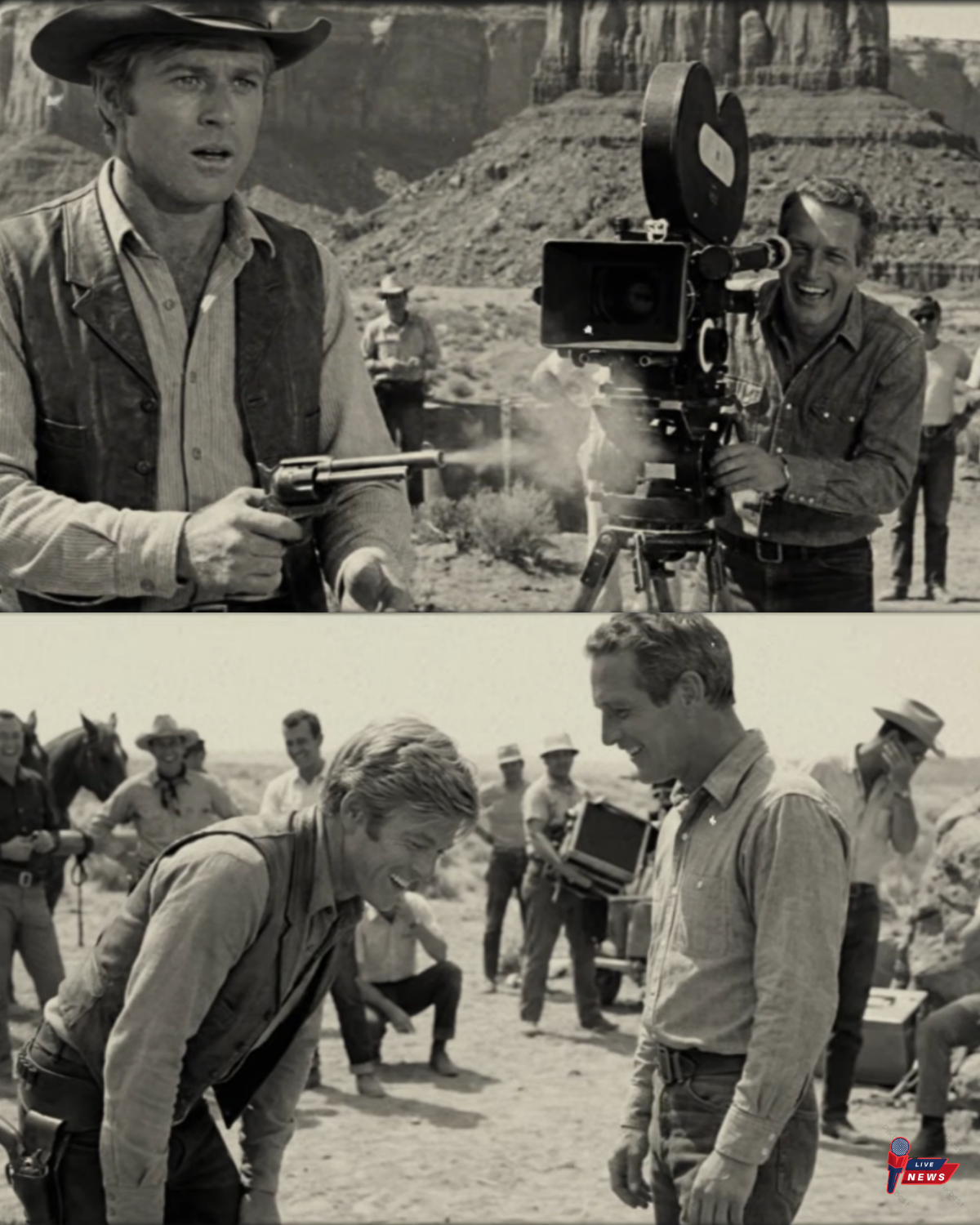 Newman loaded Redford’s PROP gun with THIS — the sound it made left Redford FROZEN for 30 seconds