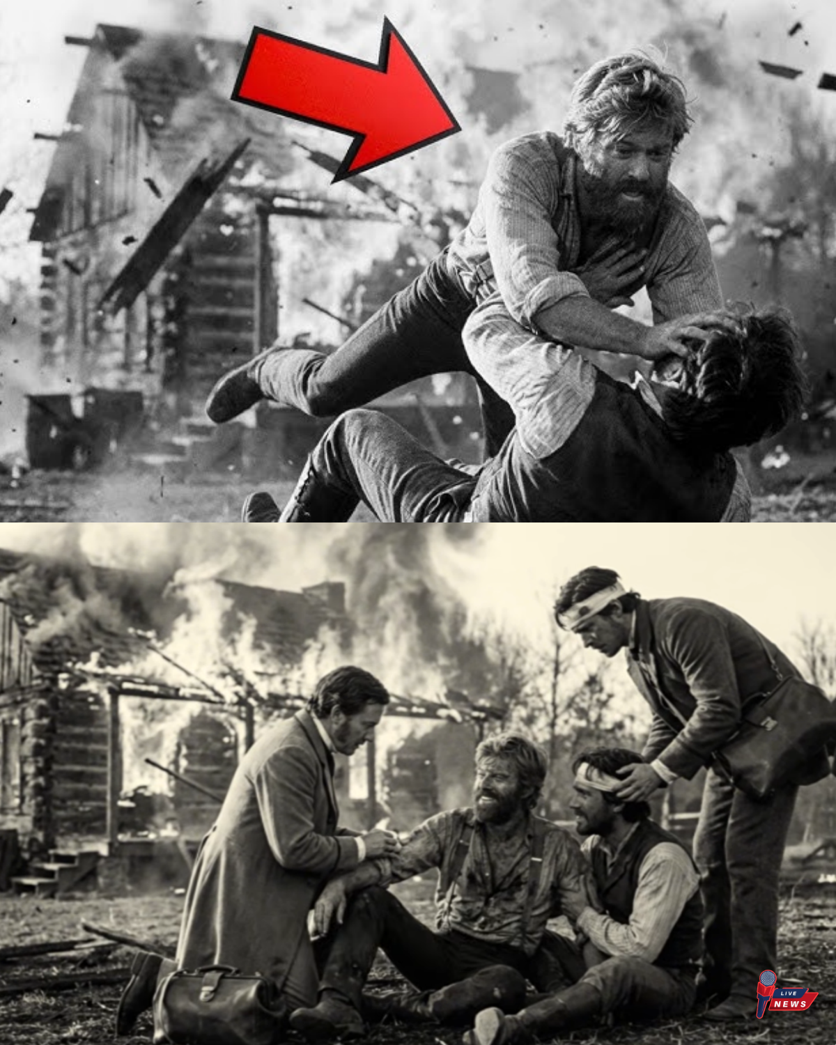 “Stunt explosion went WRONG on set — Redford’s 3-second decision saved a man’s LIFE”
