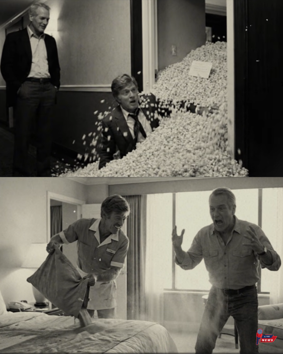 Newman Filled Redford’s Room with POPCORN — Redford’s Retaliation Got Them BOTH Banned from Hotel