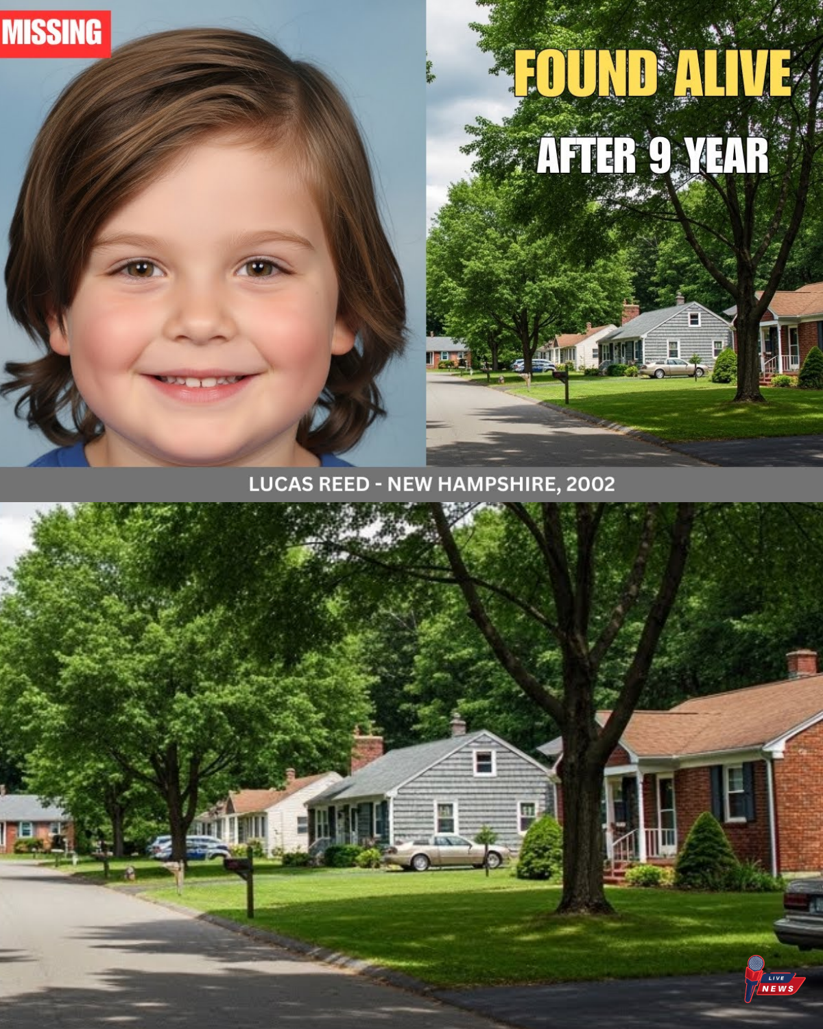 9 Years Missing: 5-Year-Old Lucas Reed Found Alive – DNA Solves Heartbreaking New Hampshire Case