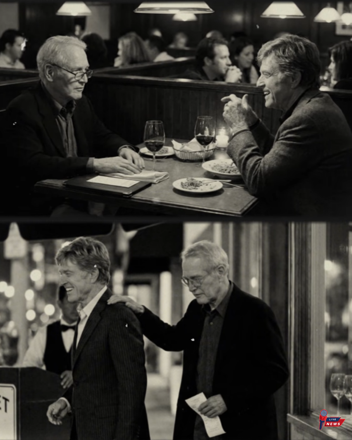 The last dinner Newman and Redford had together — what Redford didn’t know was it was goodbye
