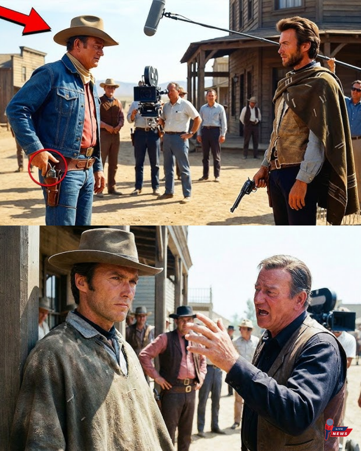 Clint Eastwood and John Wayne’s Rapid Gunfight Stunned the Set—Speed Fades, Charisma Lasts Forever