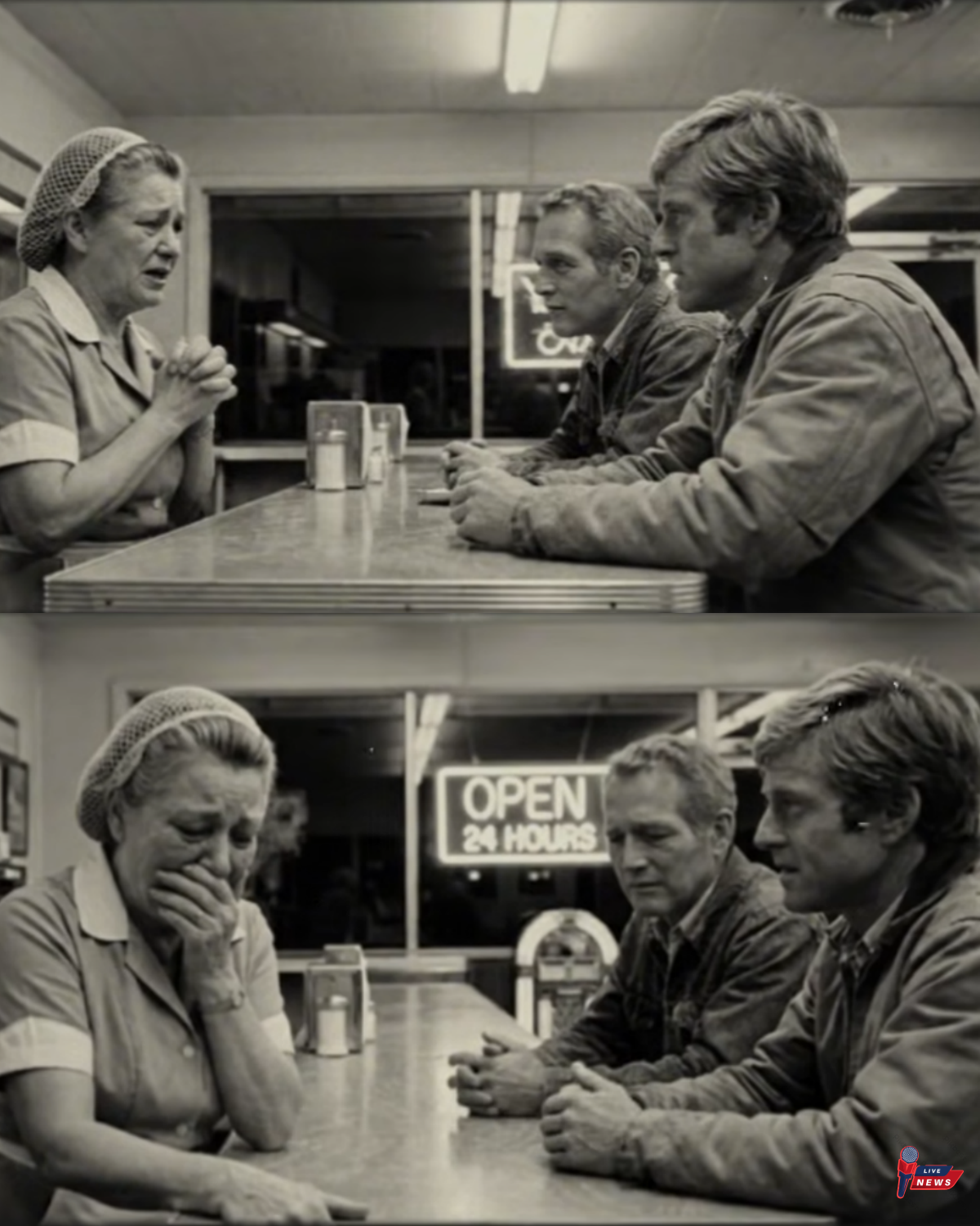Paul and Robert Listened to Woman for 40 Minutes — When She Learned Who They Were, She Wept