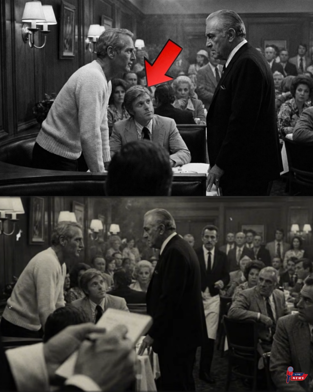Newman and Redford Were Told to Give Up Their Table — What They Did Next Left the Room Silent