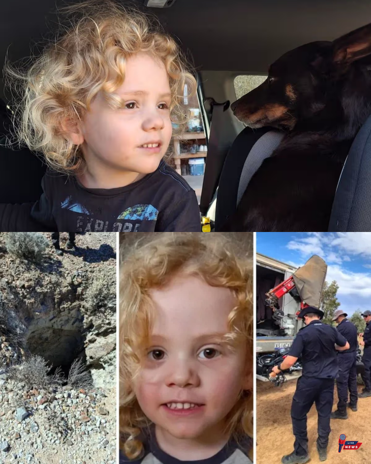 Search for missing four-year-old Gus Lamont continues – 7.30