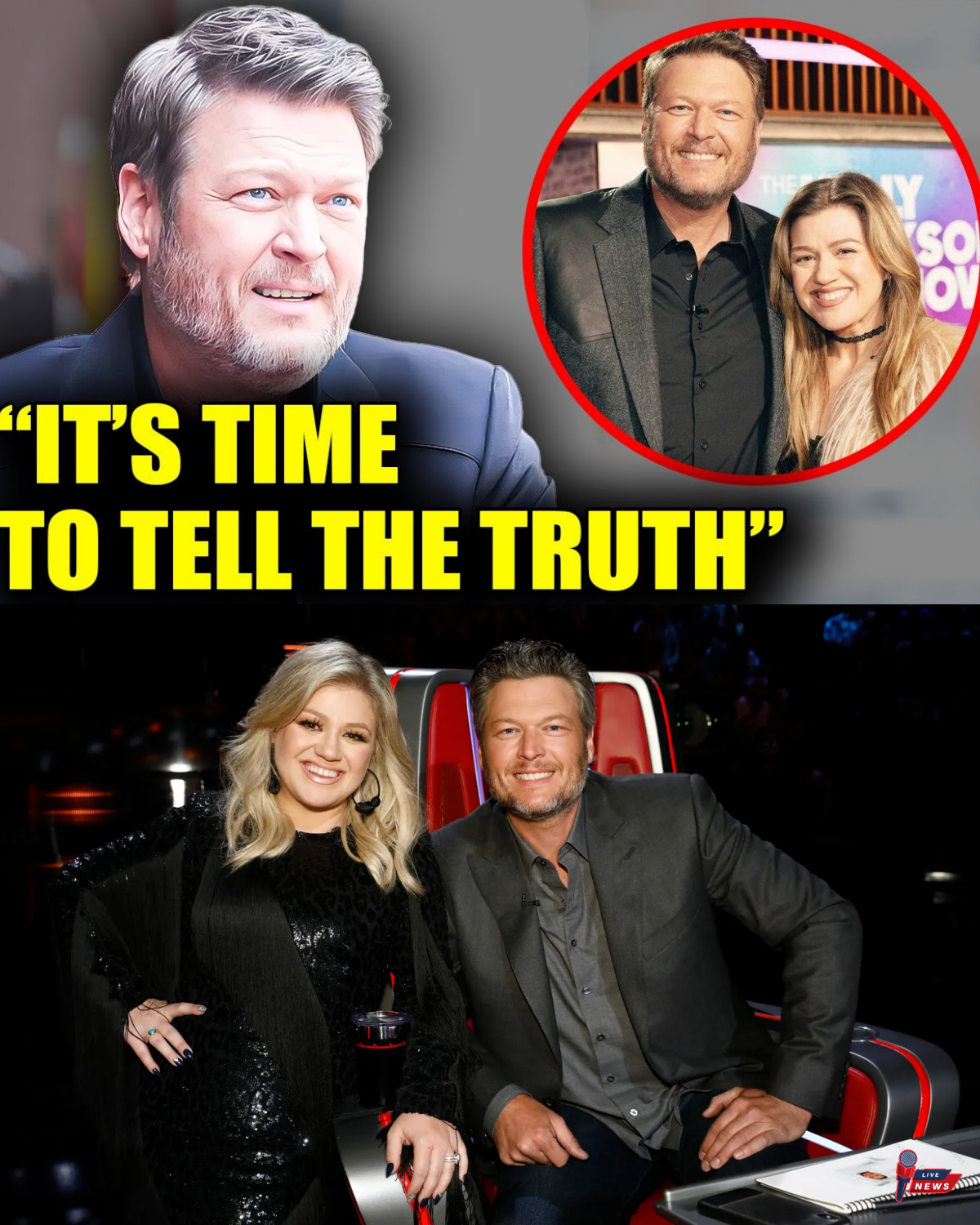 Blake Shelton FINALLY ADMITS What We All Suspected about Kelly Clarkson